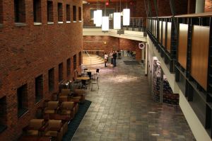 The Bethel Commons after hours (8:00 pm).